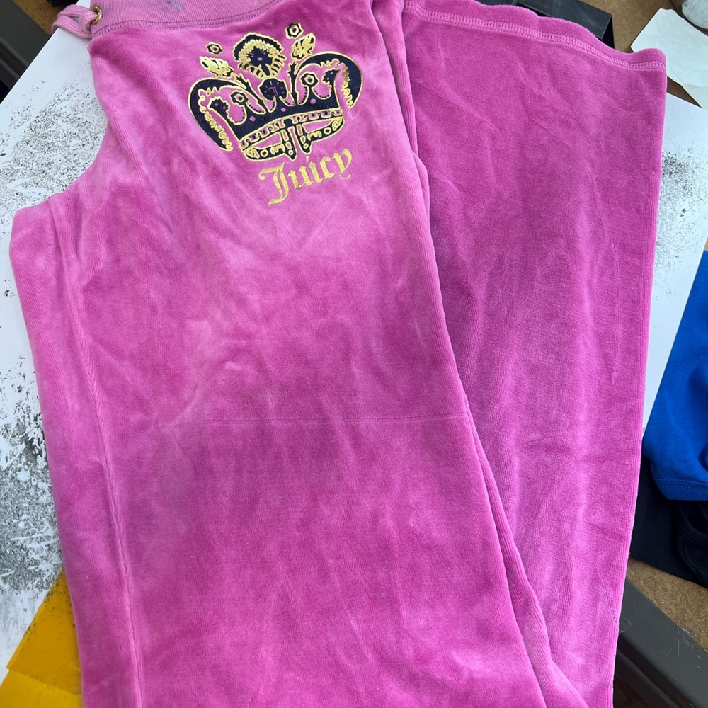 Juicy Couture Pink Velour Pants